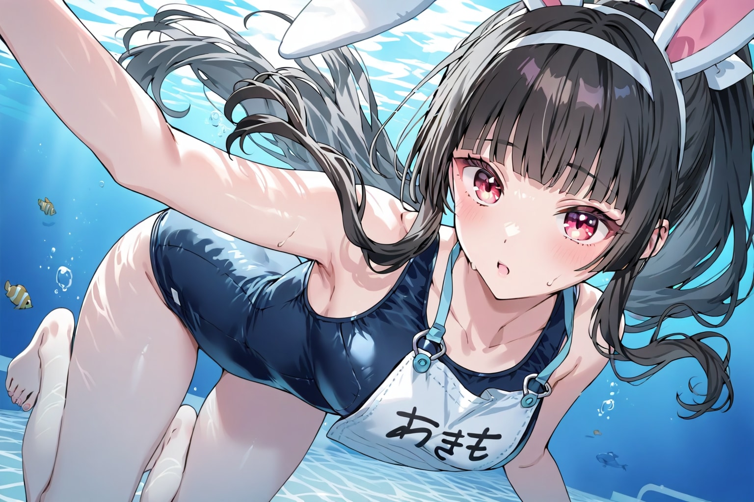 スク水バニーダイビング