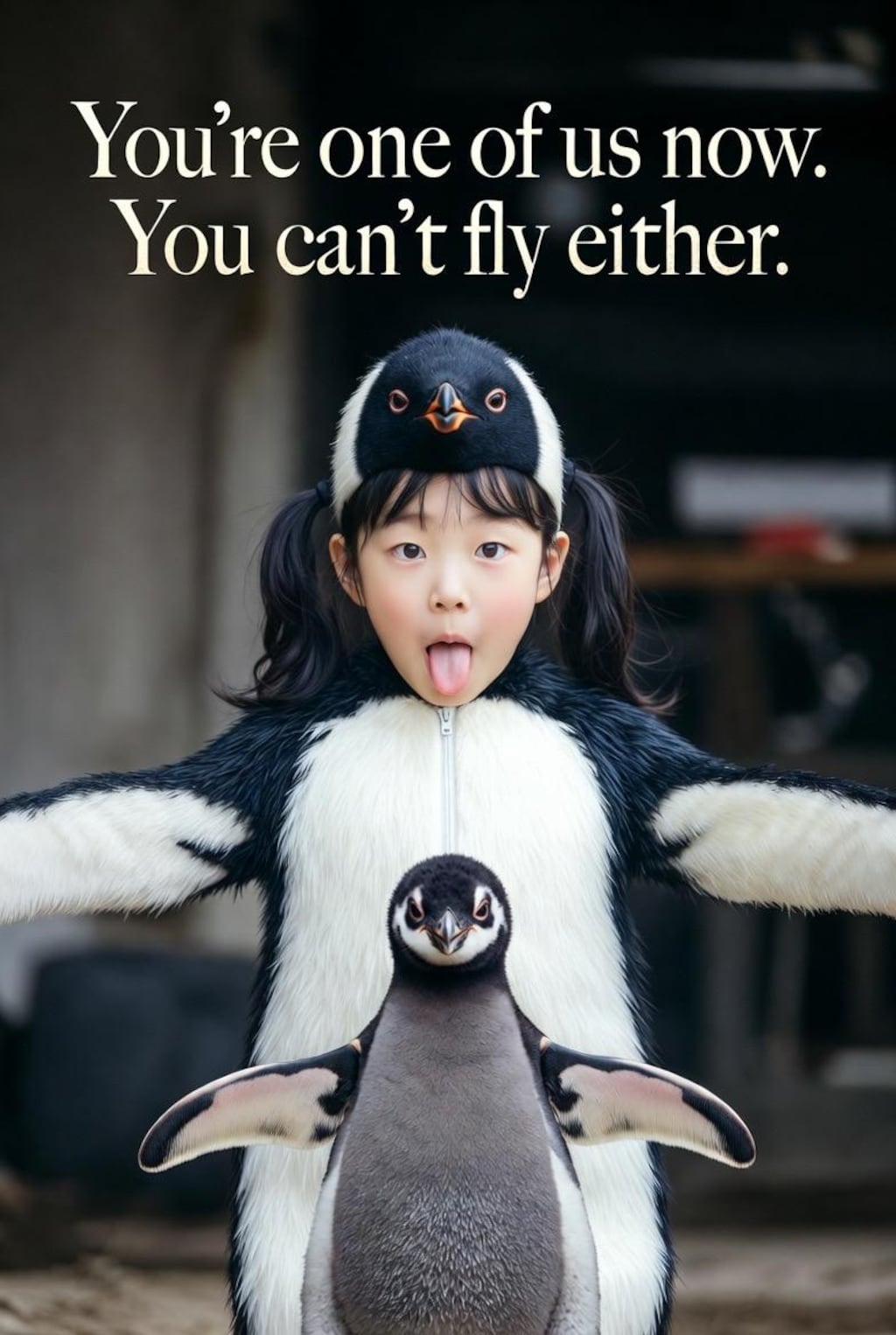 You’re one of us now. You can’t fly either.
