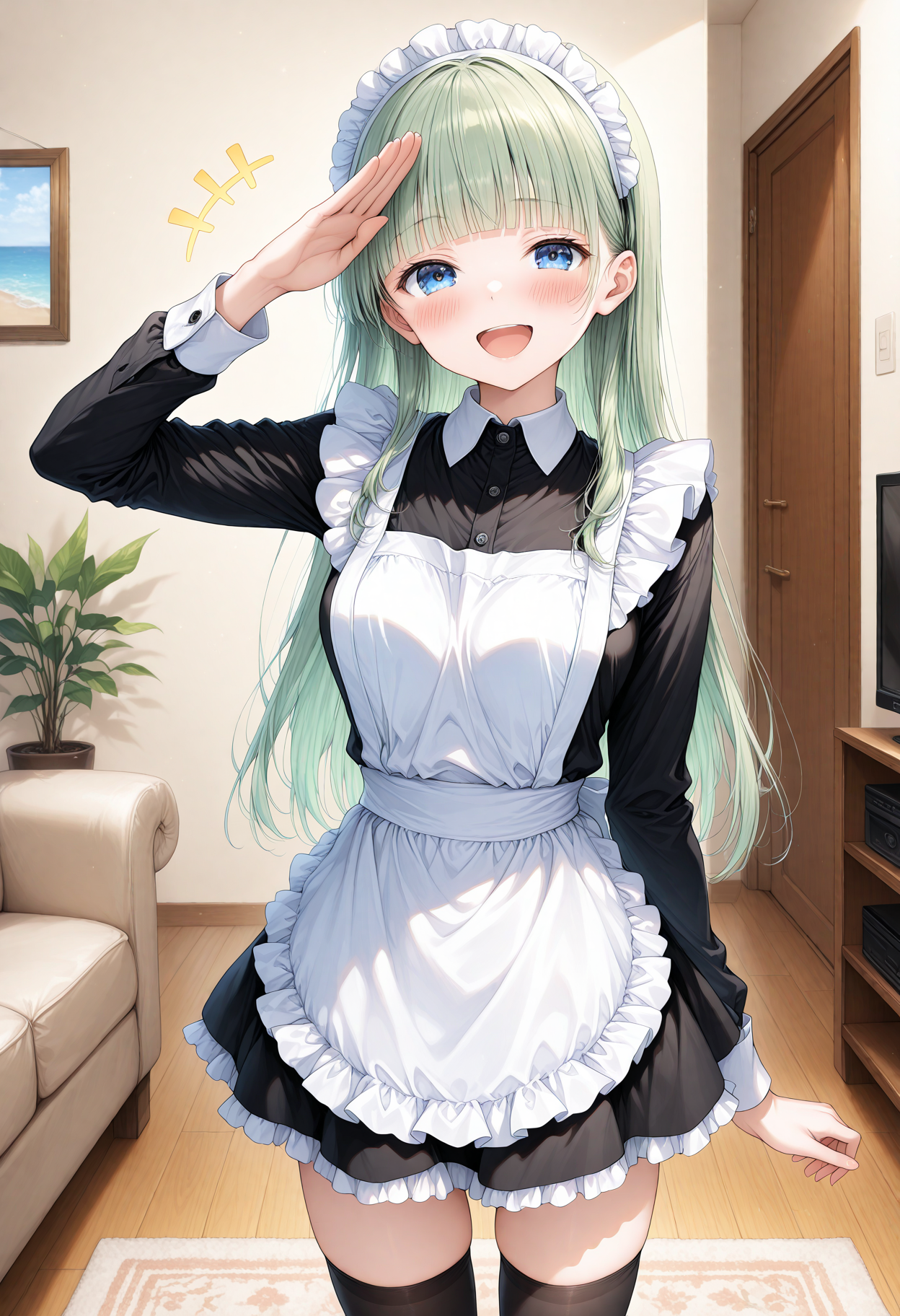 敬礼っ (｀･ω･´)ゞ | の人気AIイラスト・グラビア