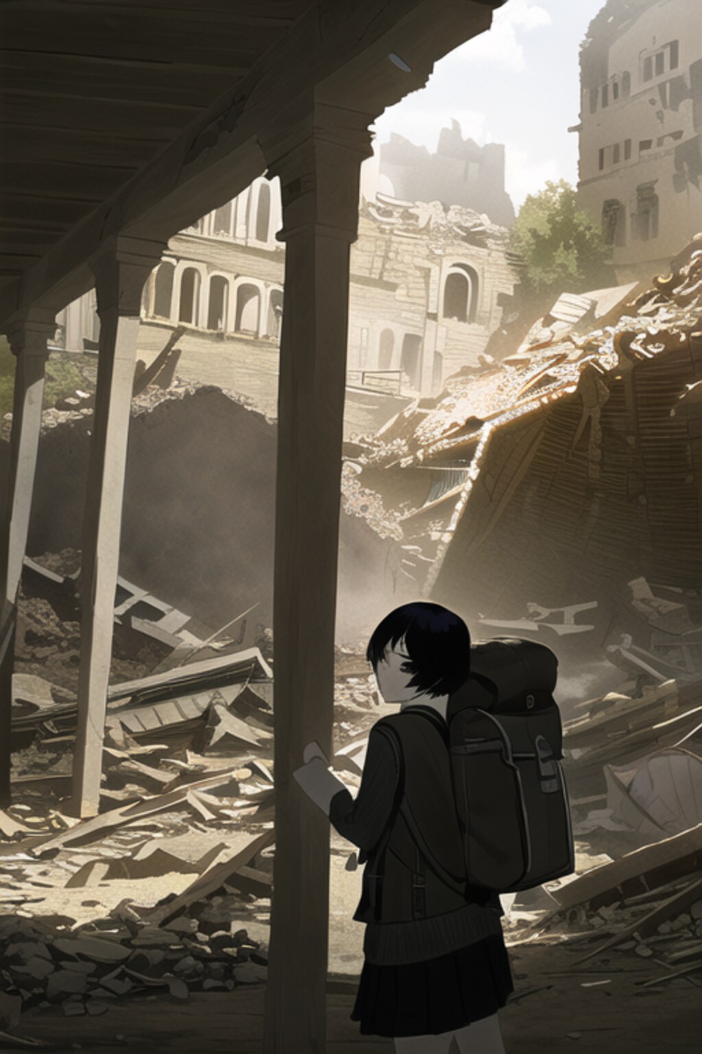 終末世界に疲れた少女