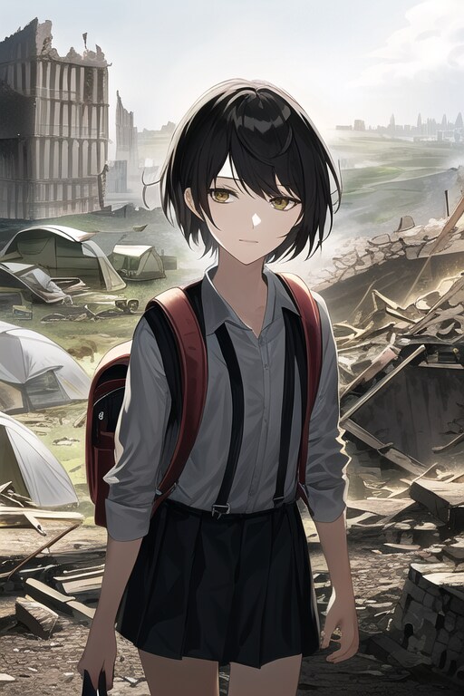 終末世界に疲れた少女