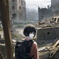 終末世界に疲れた少女 2枚目