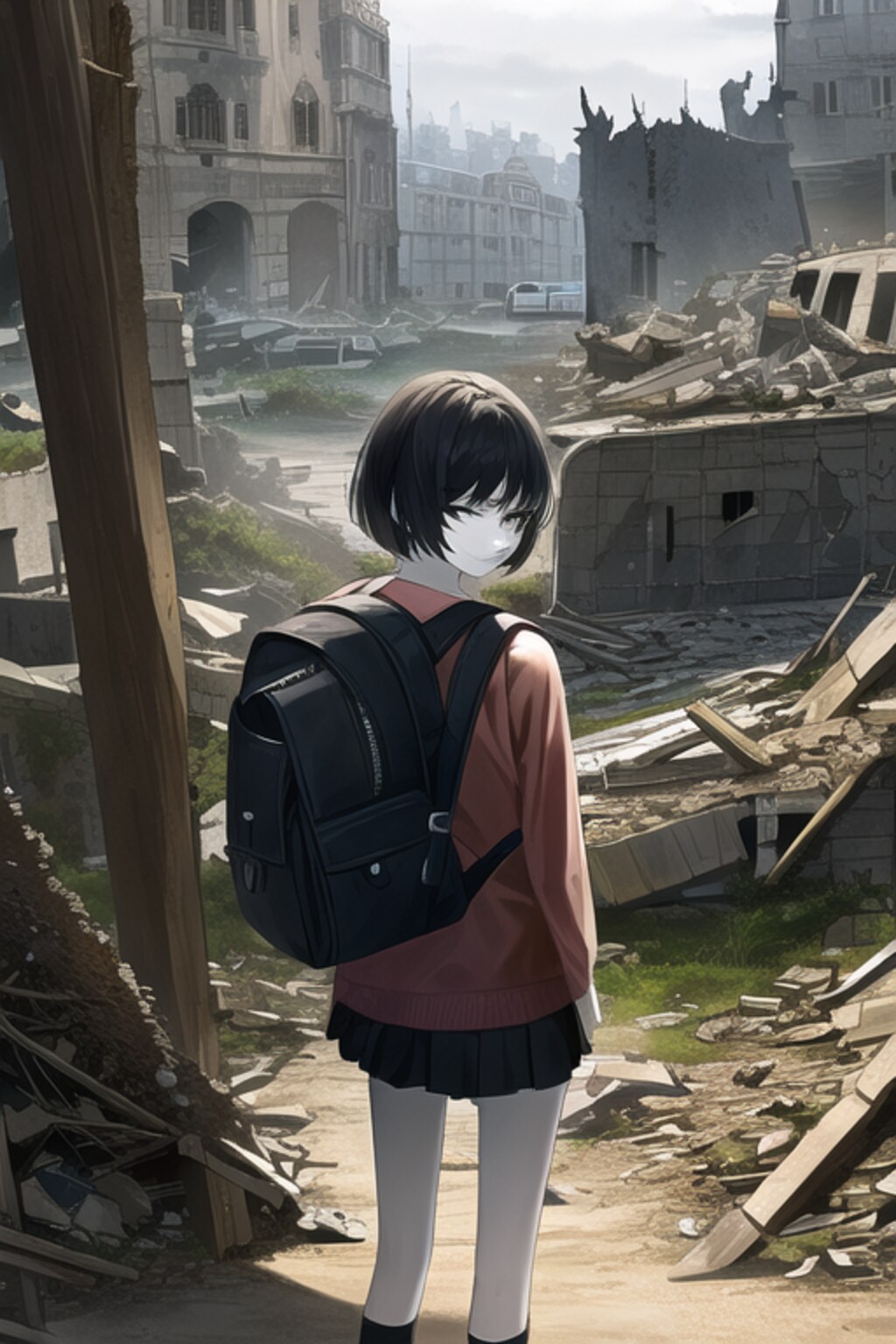 終末世界に疲れた少女