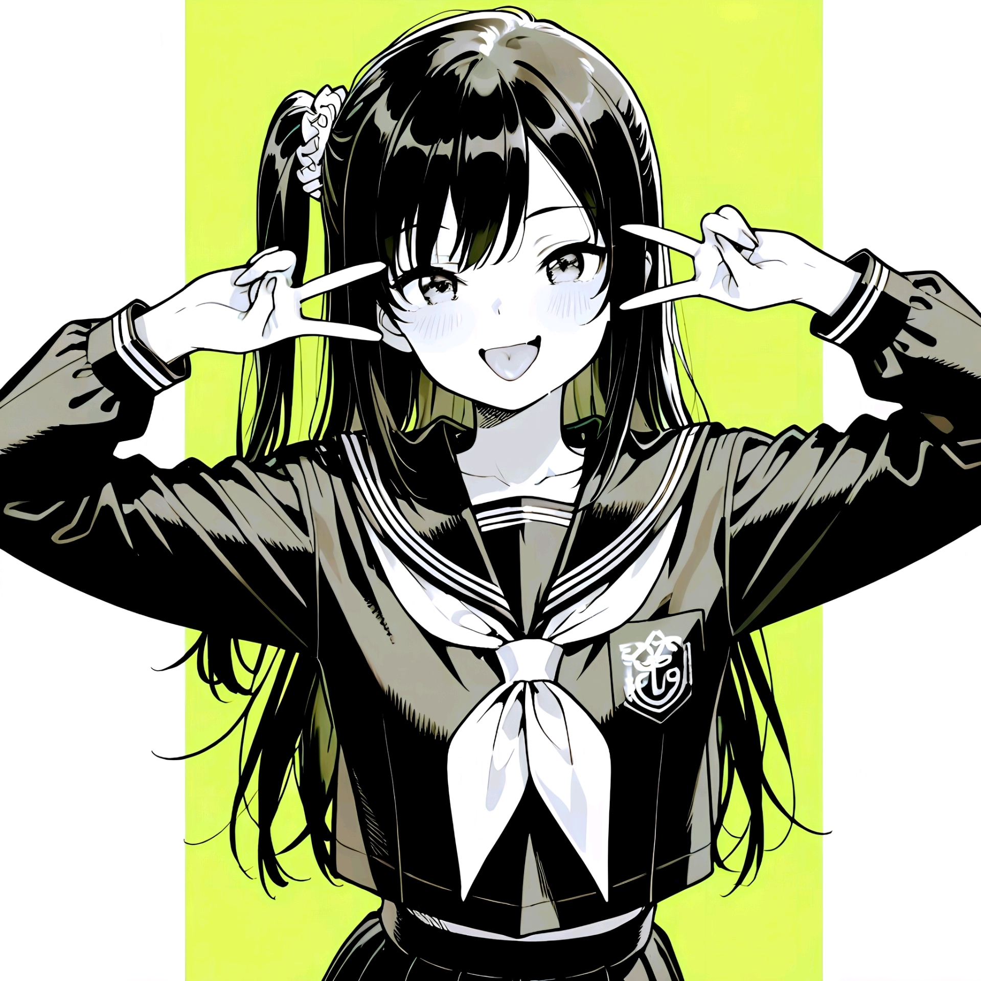 黒髪セーラー服 4 | の人気AIイラスト・グラビア