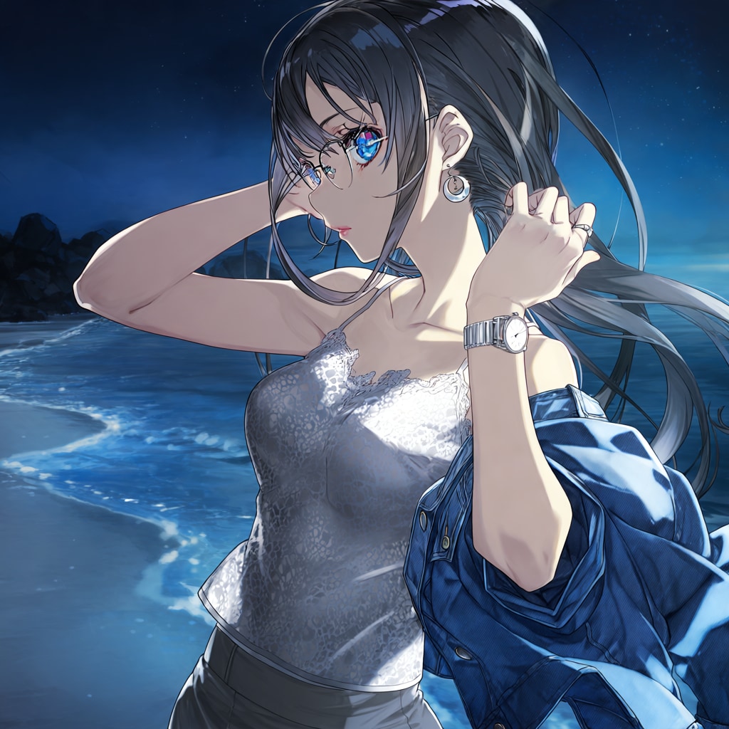 夜の海