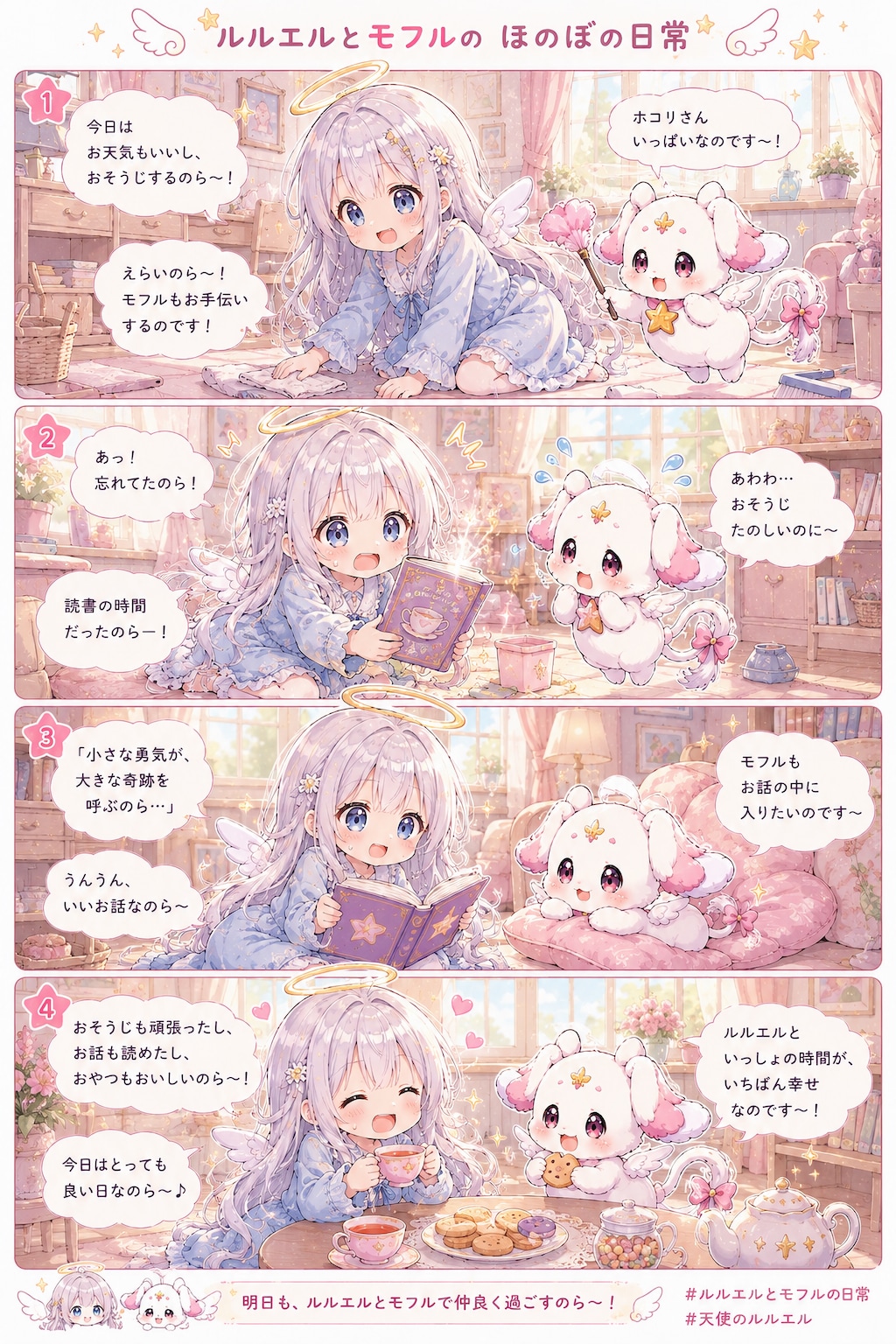 ルルエルとモフルのほのぼの日常