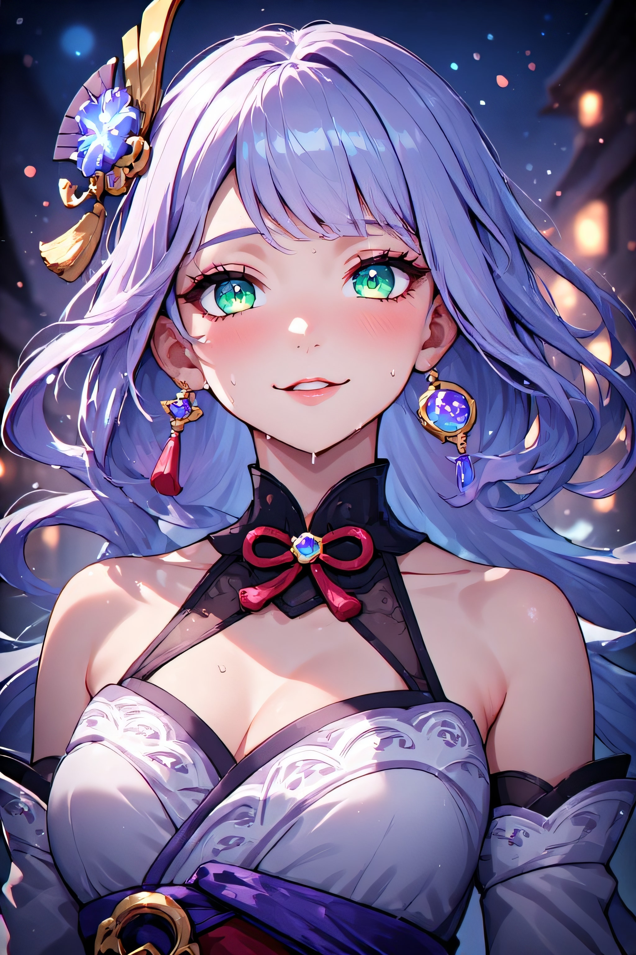 綺麗なキャラでもフェラ。