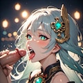 綺麗なキャラでもフェラ。 3枚目