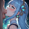 綺麗なキャラでもフェラ。 2枚目