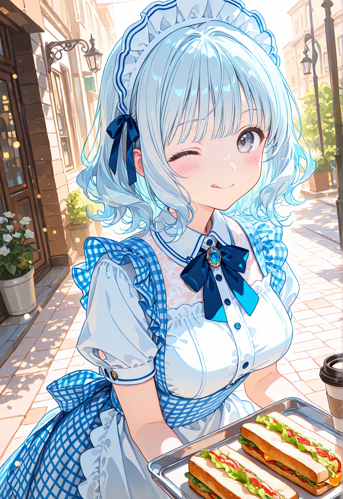 神戸屋風　青髪ちゃん | の人気AIイラスト・グラビア