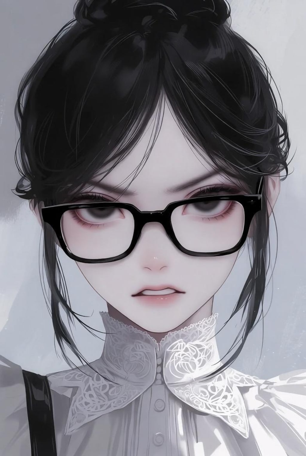 怒っている女の子