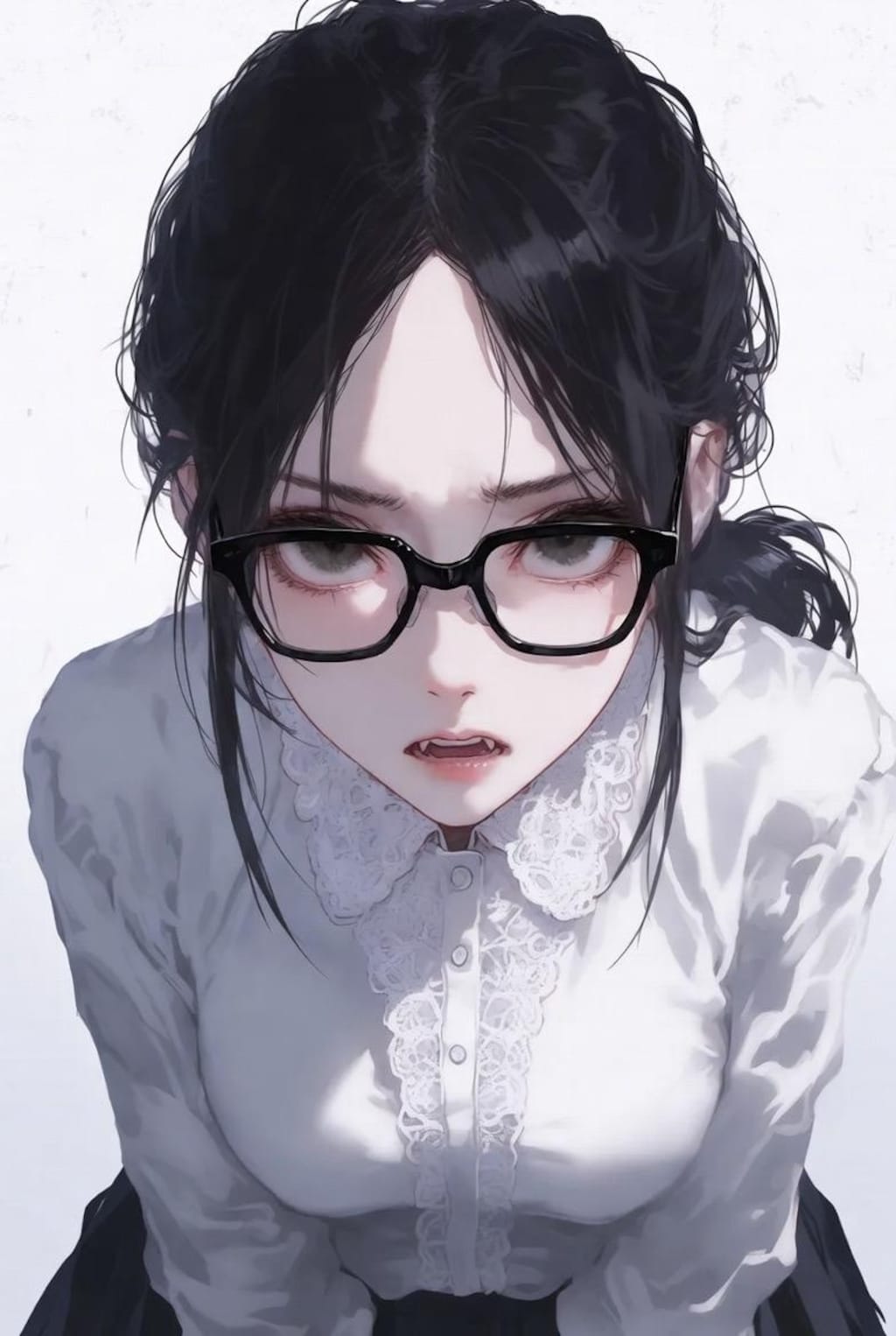 怒っている女の子