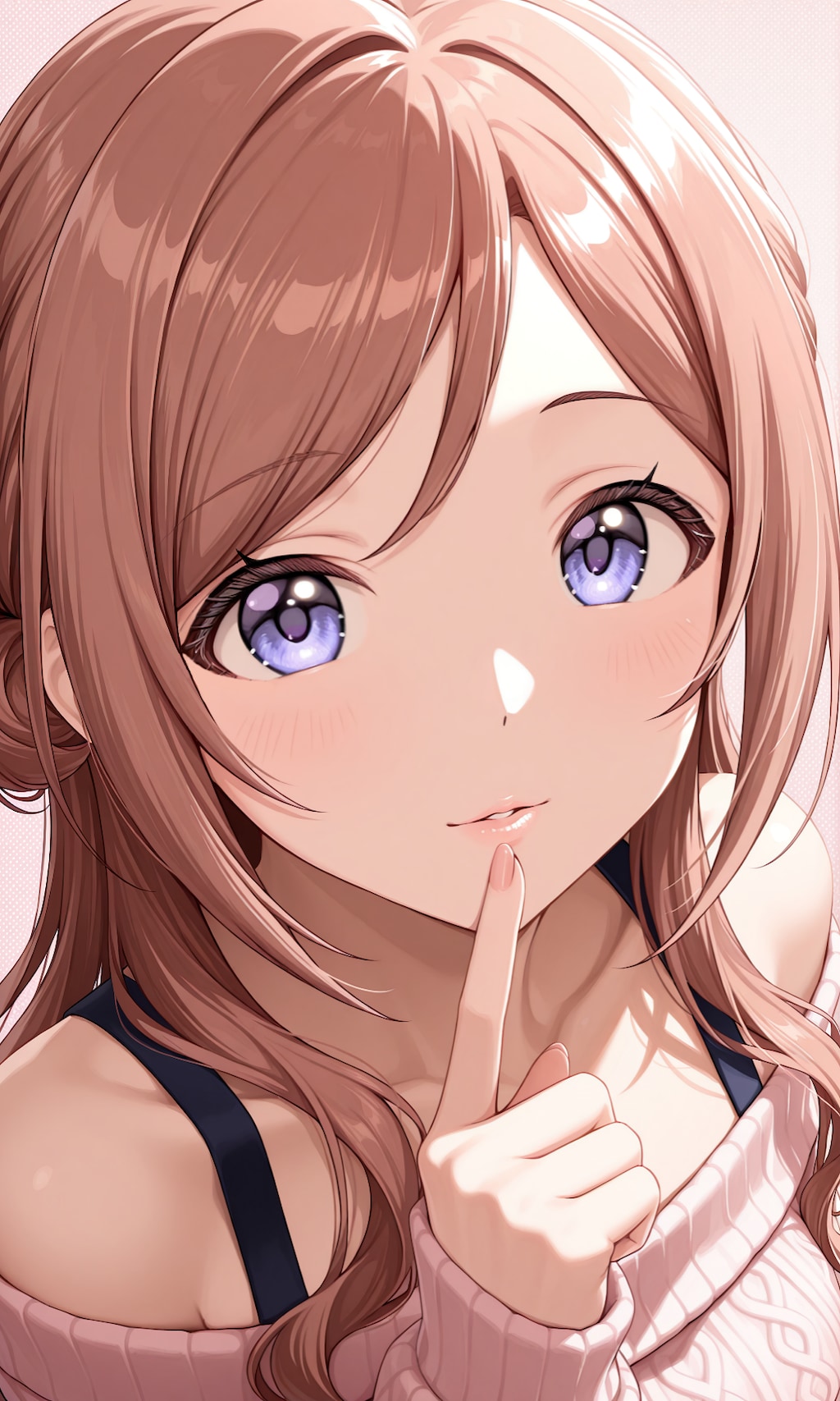唇に指をあてる莉波お姉ちゃん