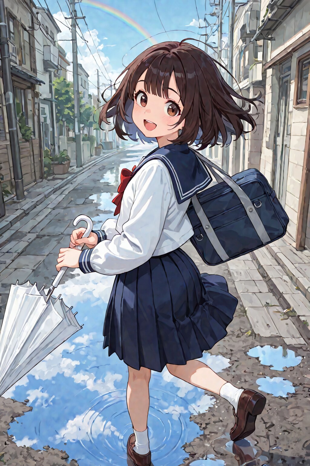 雨、止んだよ！