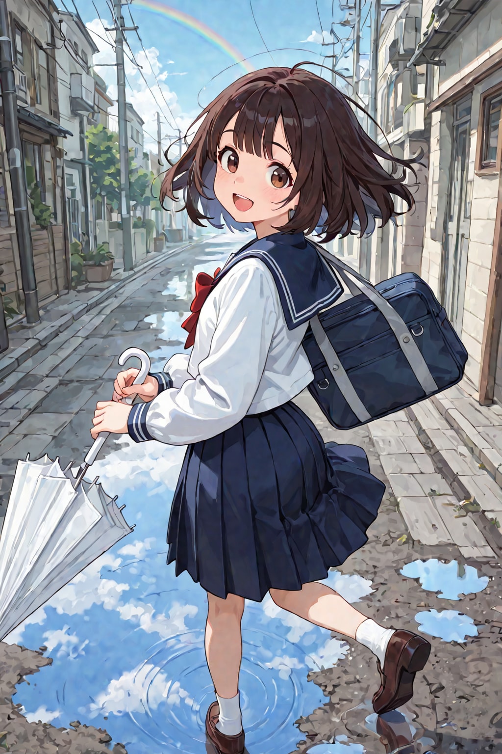 雨、止んだよ！