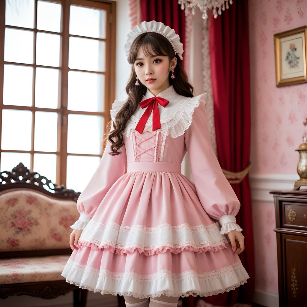 ロリータファッションの女の子