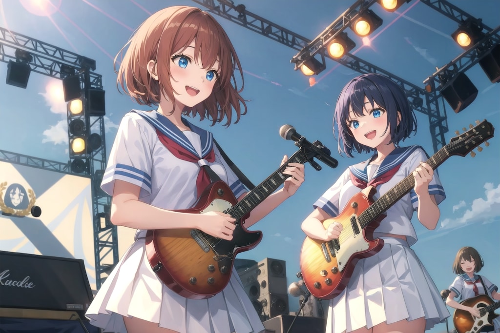 文化祭でライブ