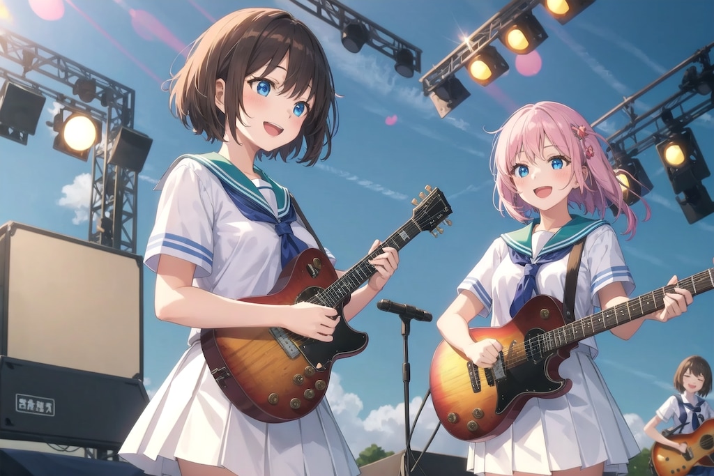 文化祭でライブ