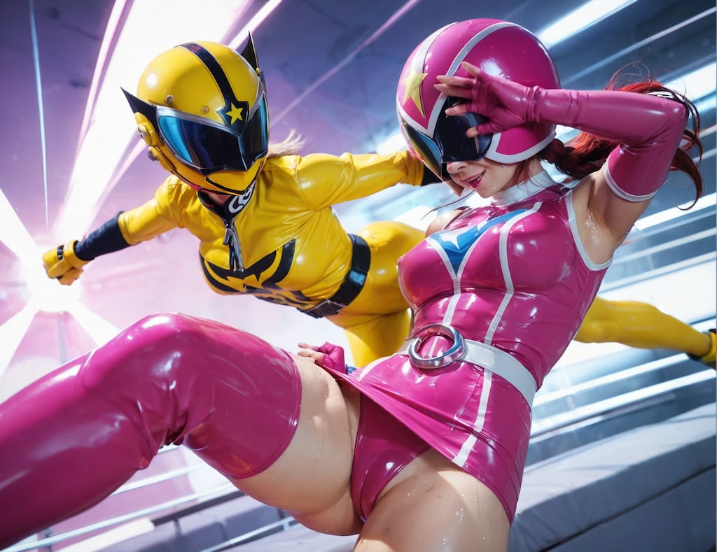 イエローｖｓピンク