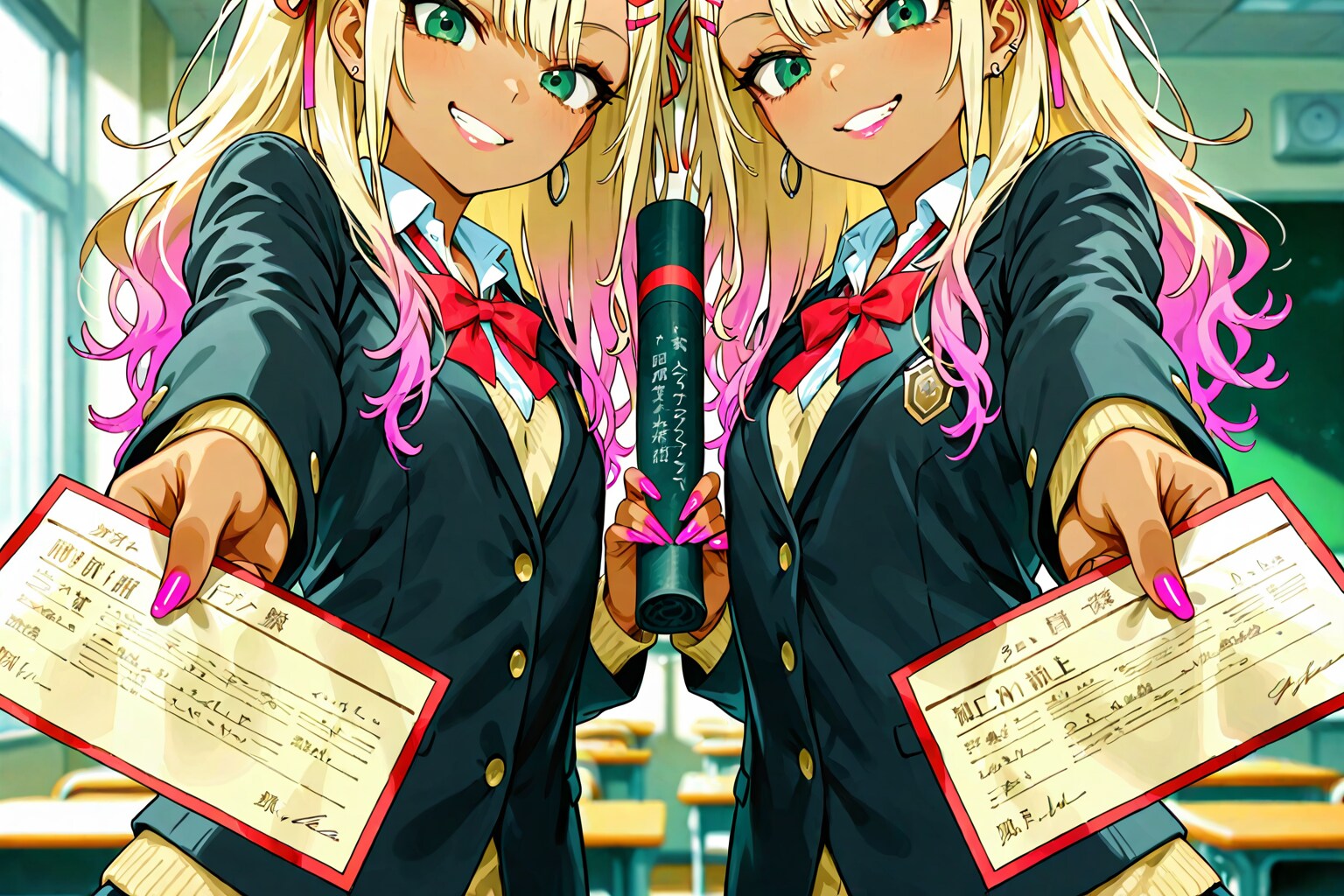 ほらっ！ちゃーんと卒業できたよ！