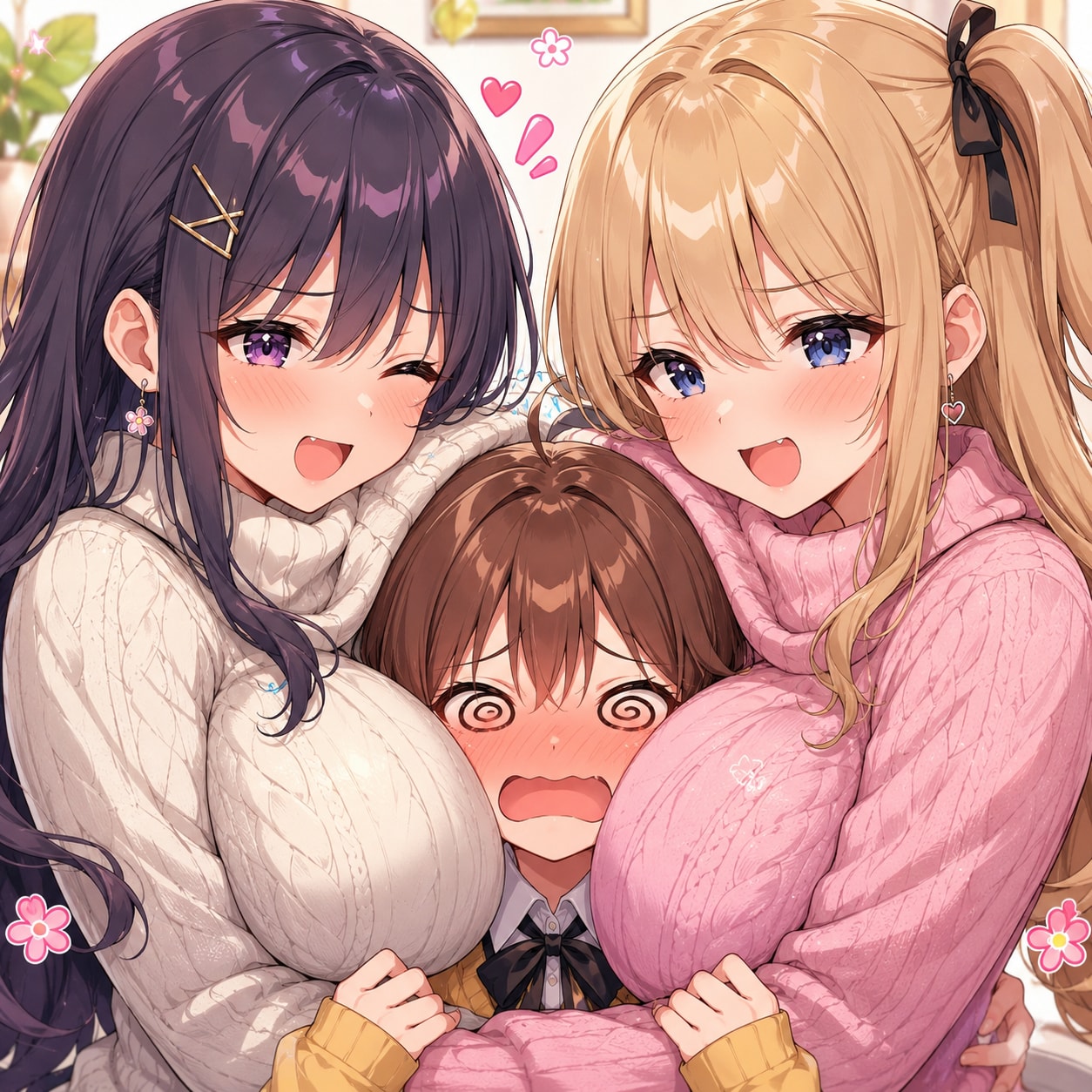 百合に挟まれたい