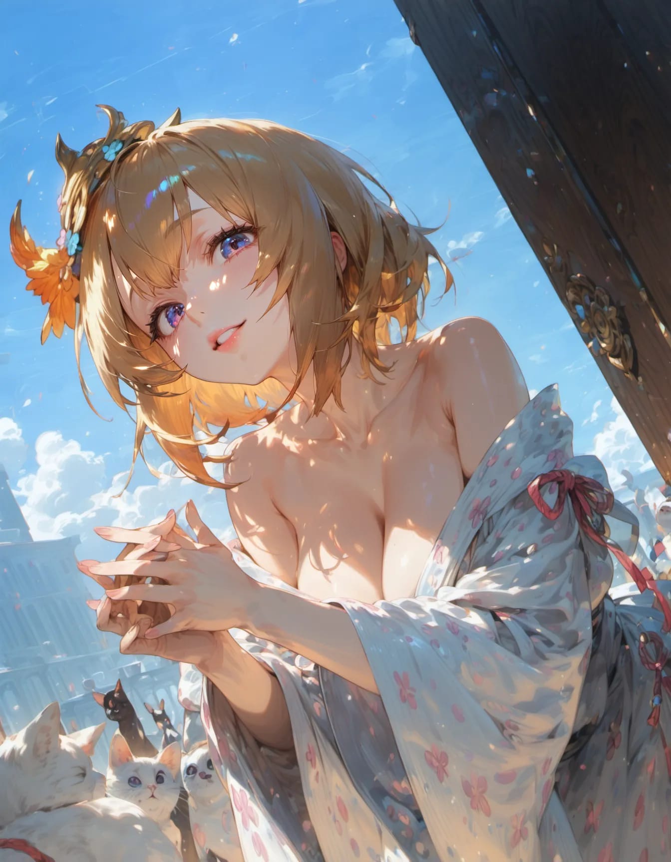 Sunlight Spilled Across Her Skin | の人気AIイラスト・グラビア