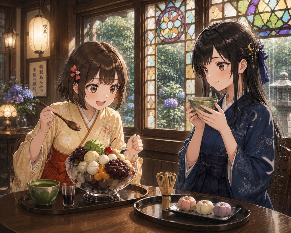 ちょっぴり大人の特製あんみつ
