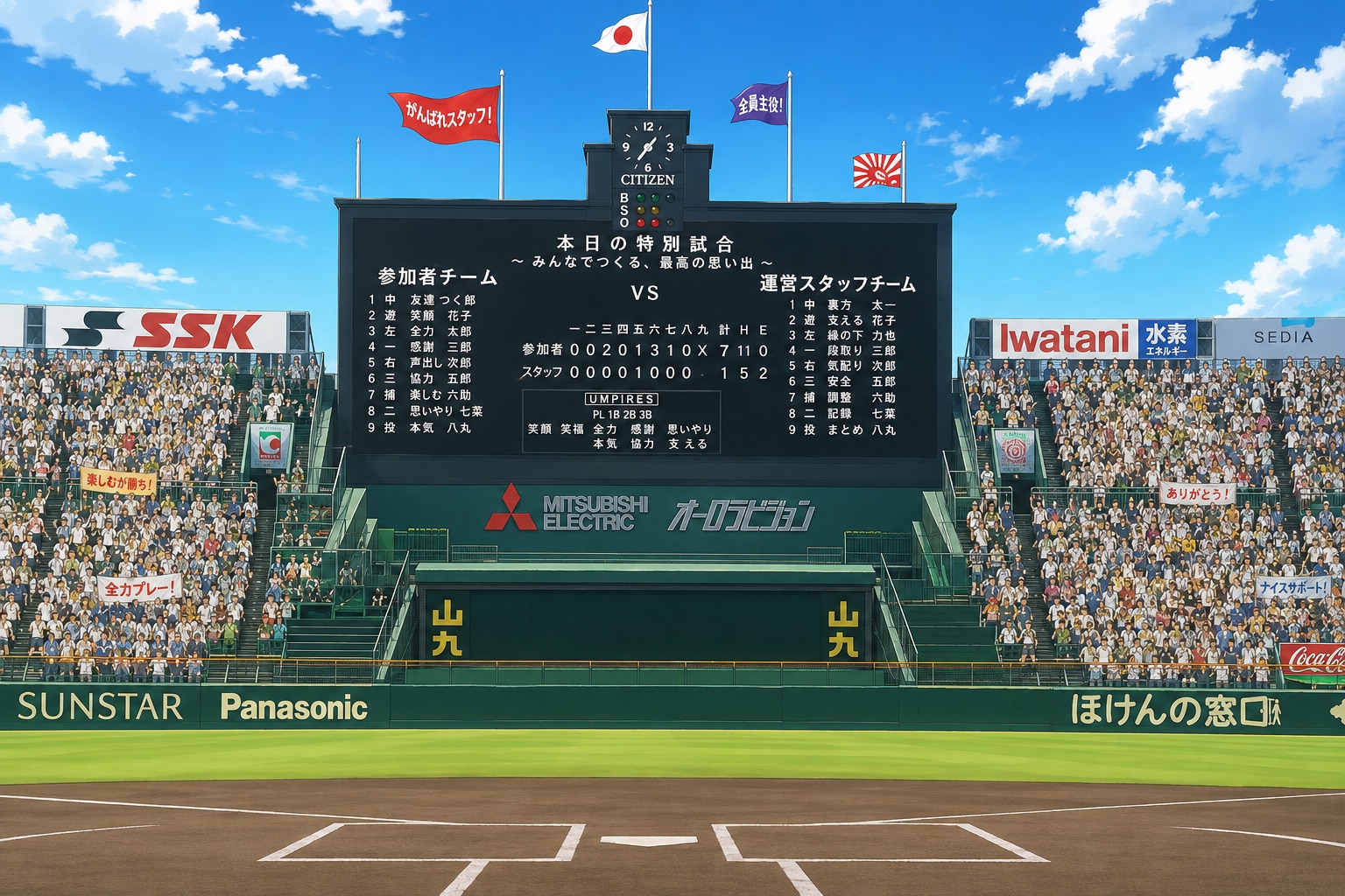 甲子園球場。