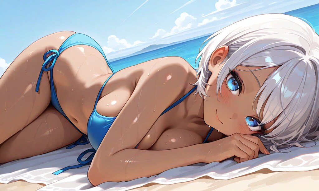 寝そべるルミさん【リメイク】