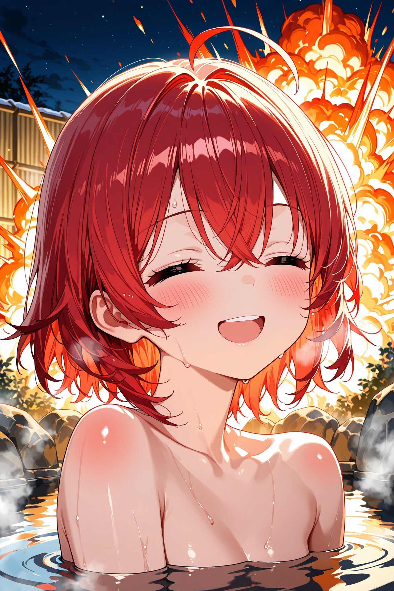いい湯だな～💣