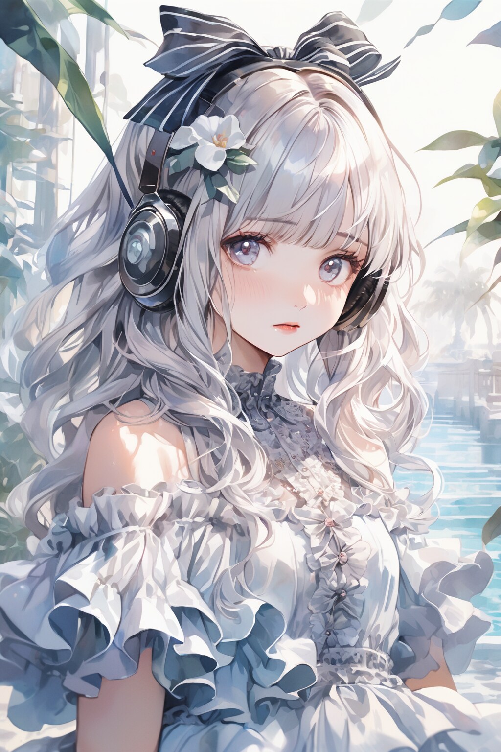 音楽を聴きながら