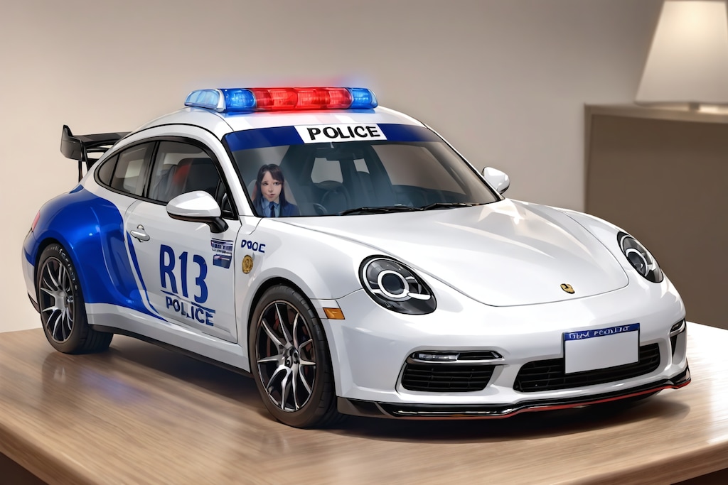 ポルシェのパトカー