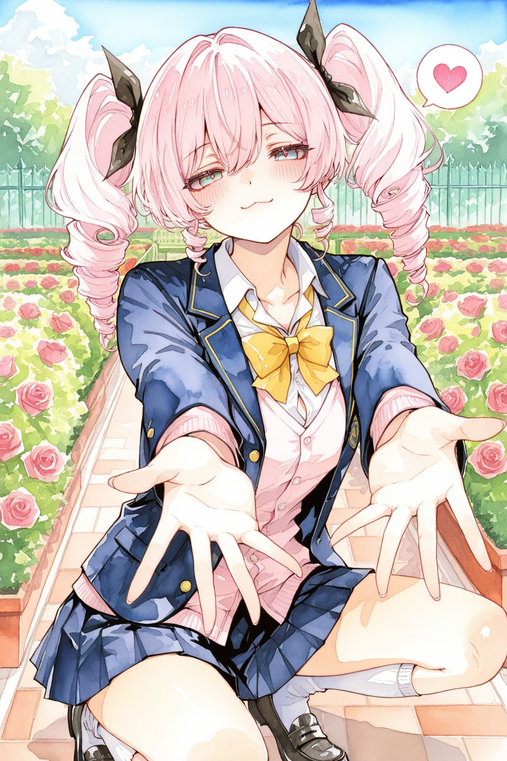 ツインドリルのピンク髪ちゃん