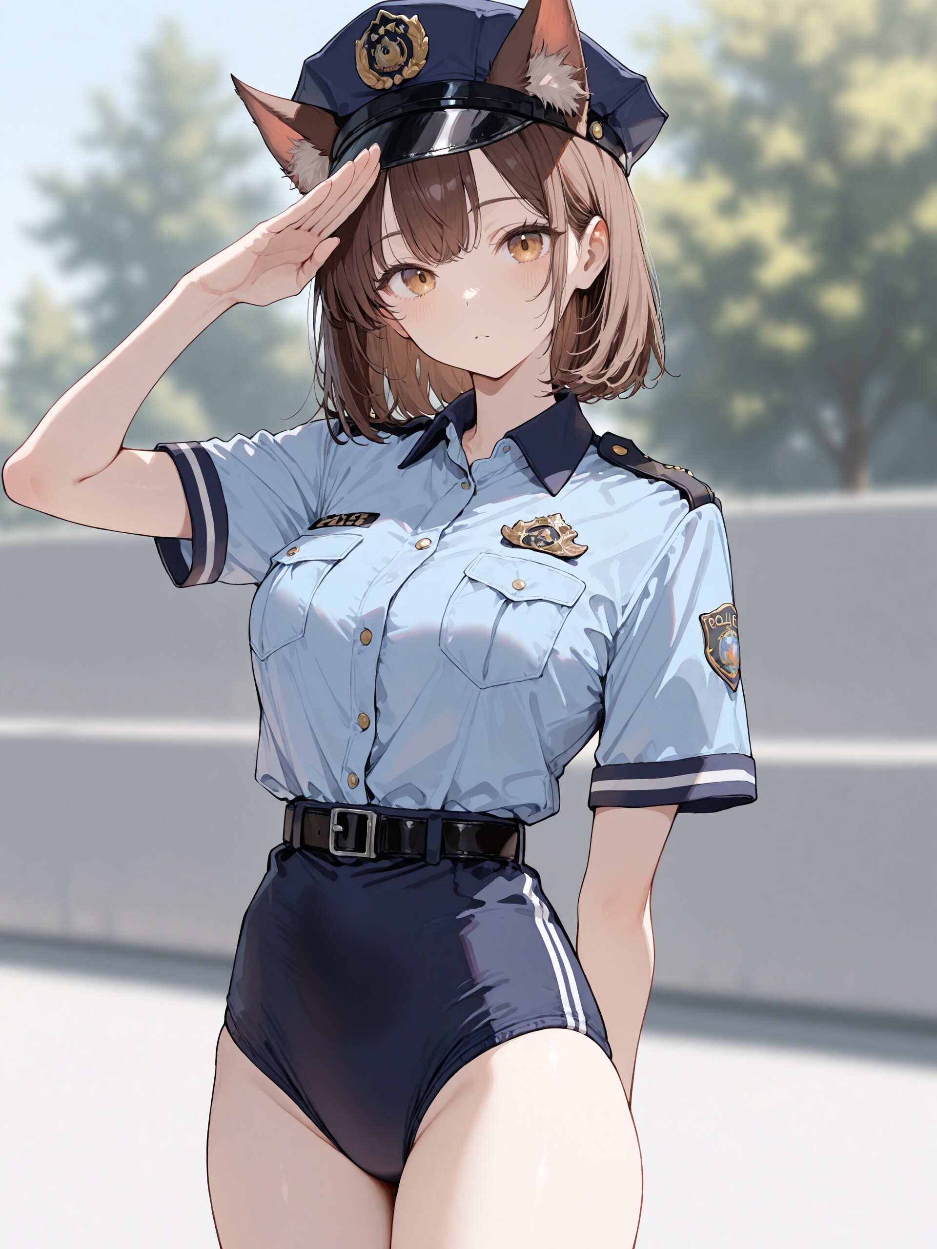 ４月から婦警さんの制服が変わりました