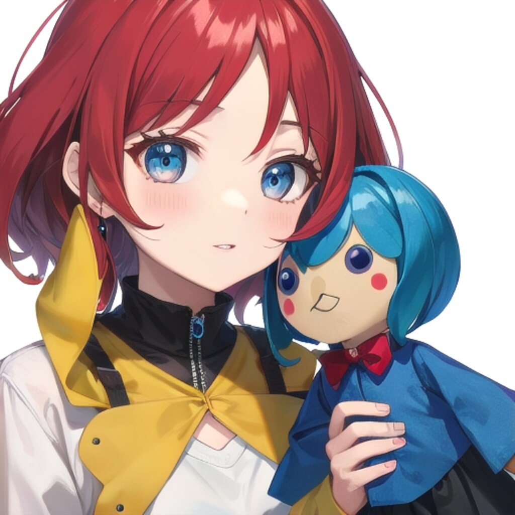 人形劇をする女の子