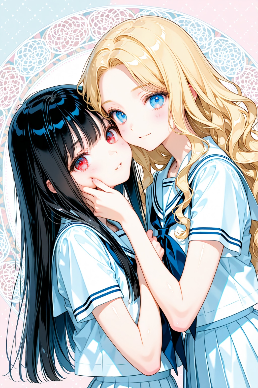 絵柄バラバラのちちぷいちゃん と ししょちゃん | の人気AIイラスト・グラビア