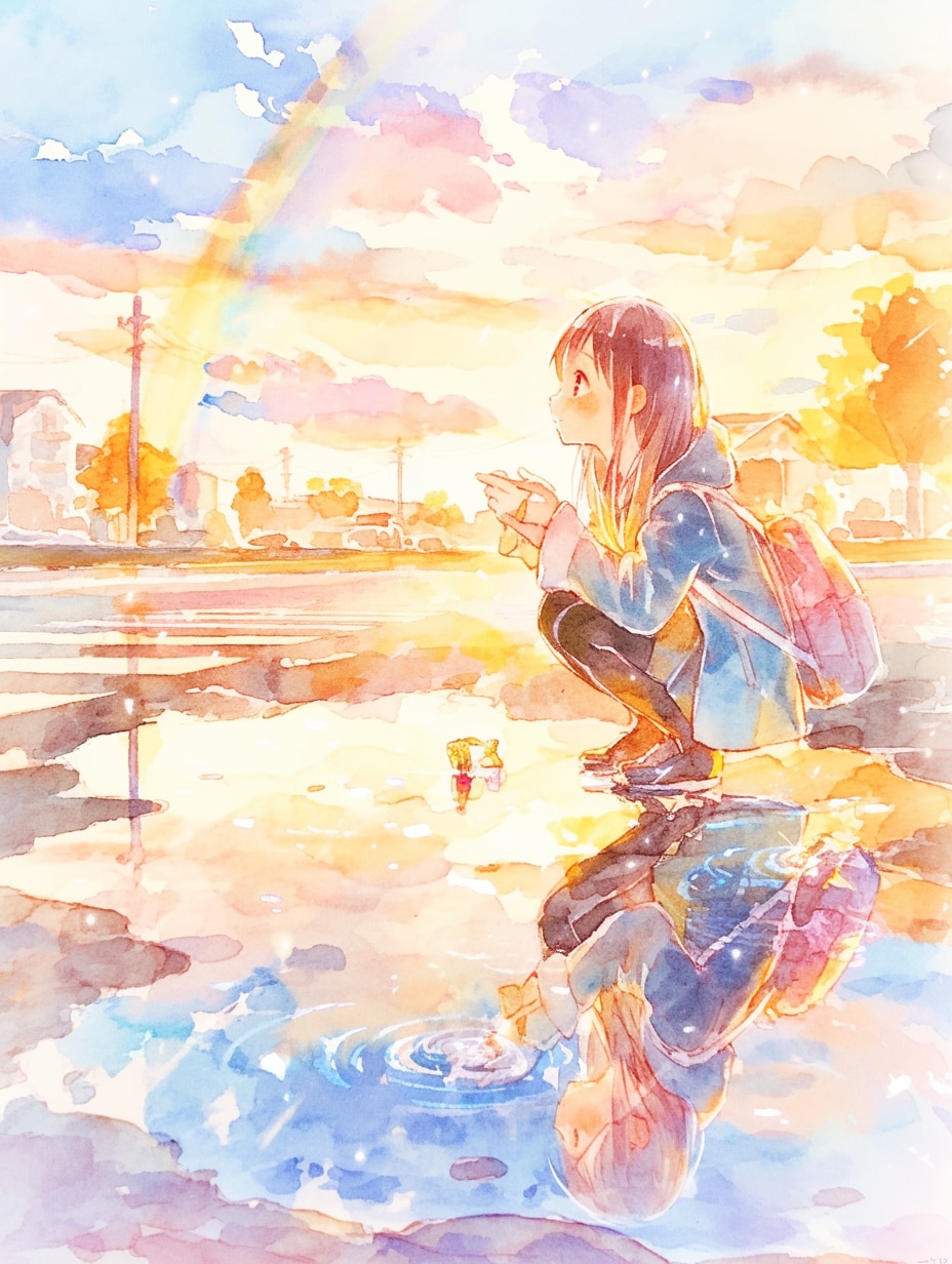 雨上がり | の人気AIイラスト・グラビア