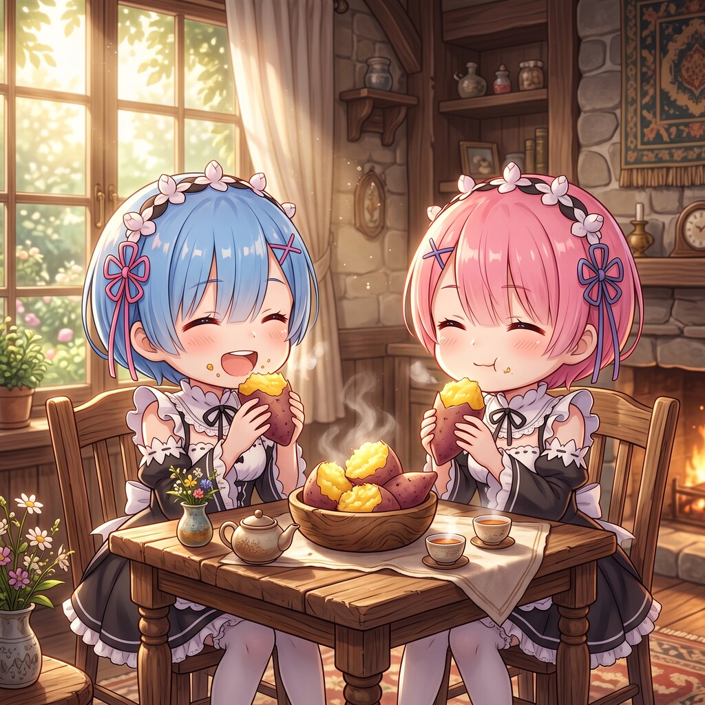 今日のお昼は蒸かし芋です🍠