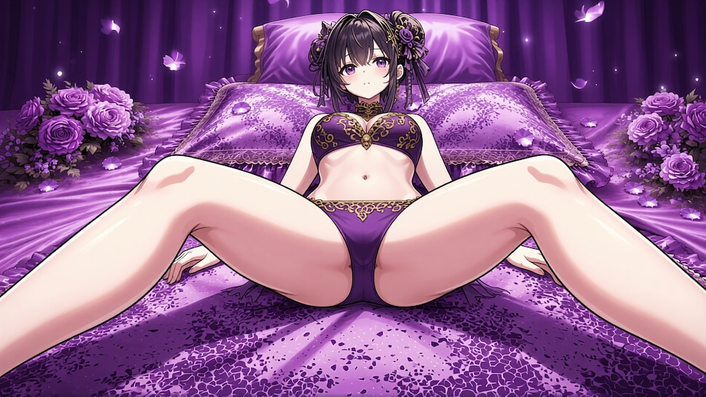 黒髪少女と水着　その5-6