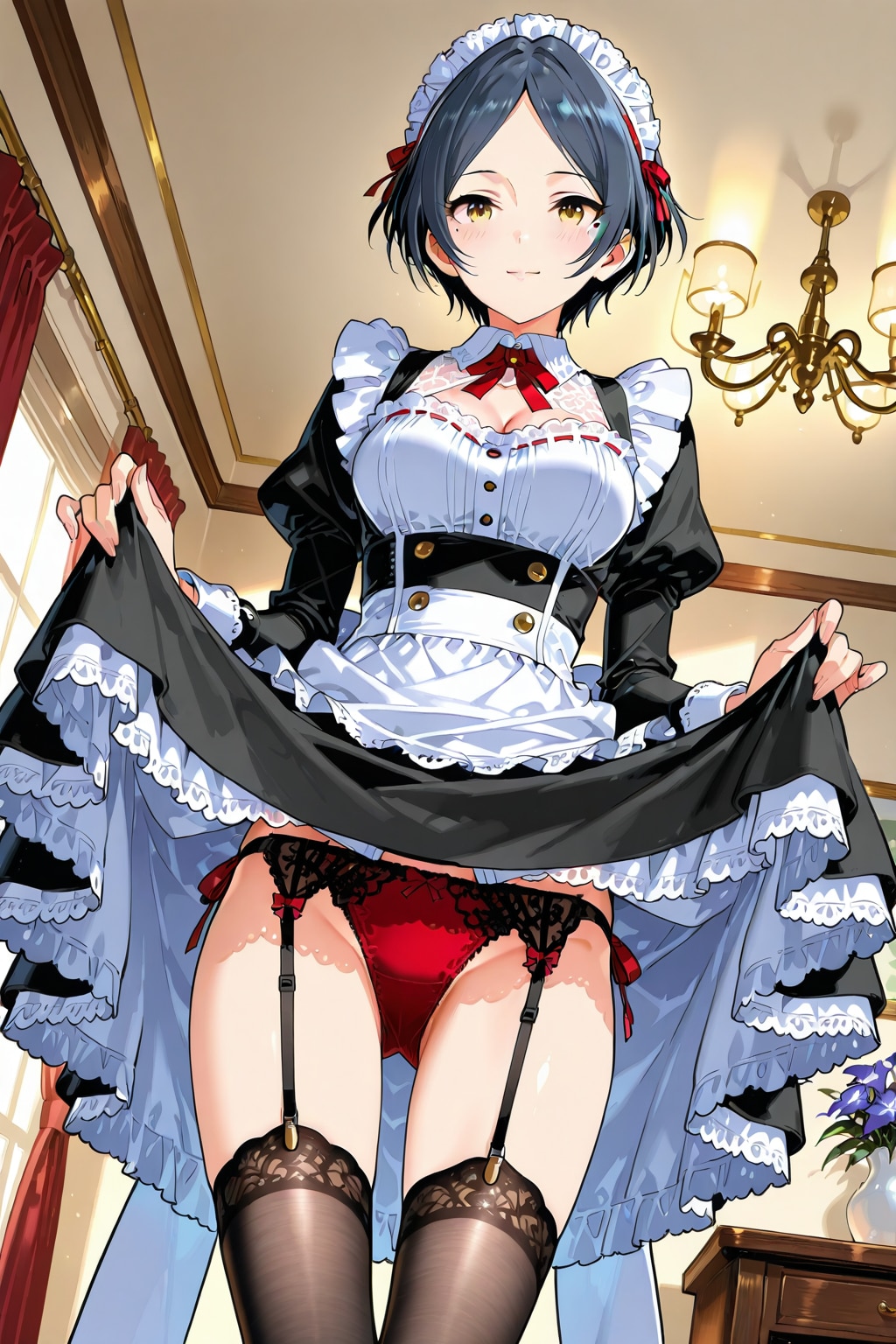 何を疑ってるの・・・ほら・・・ちゃんと履いてるでしょ・・・ダメな人ね。
