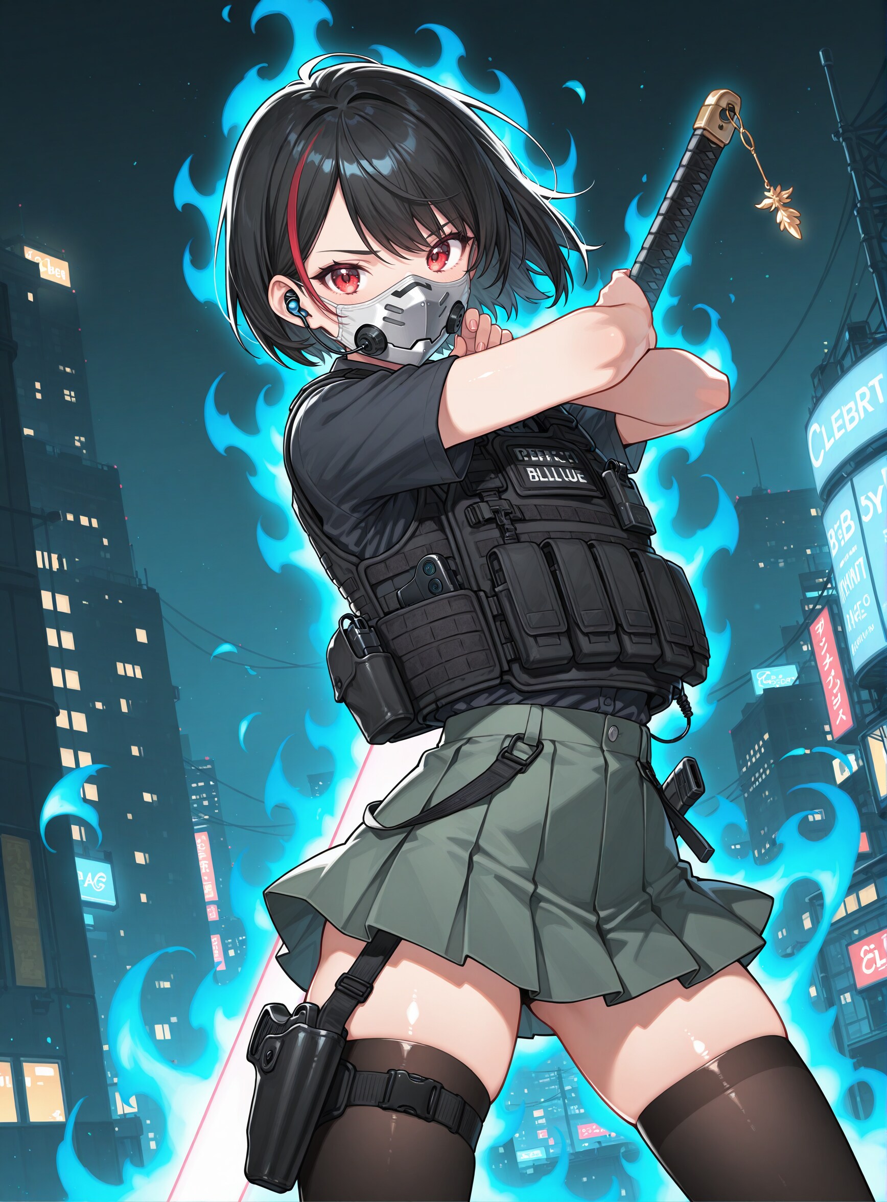 Tactical policewoman