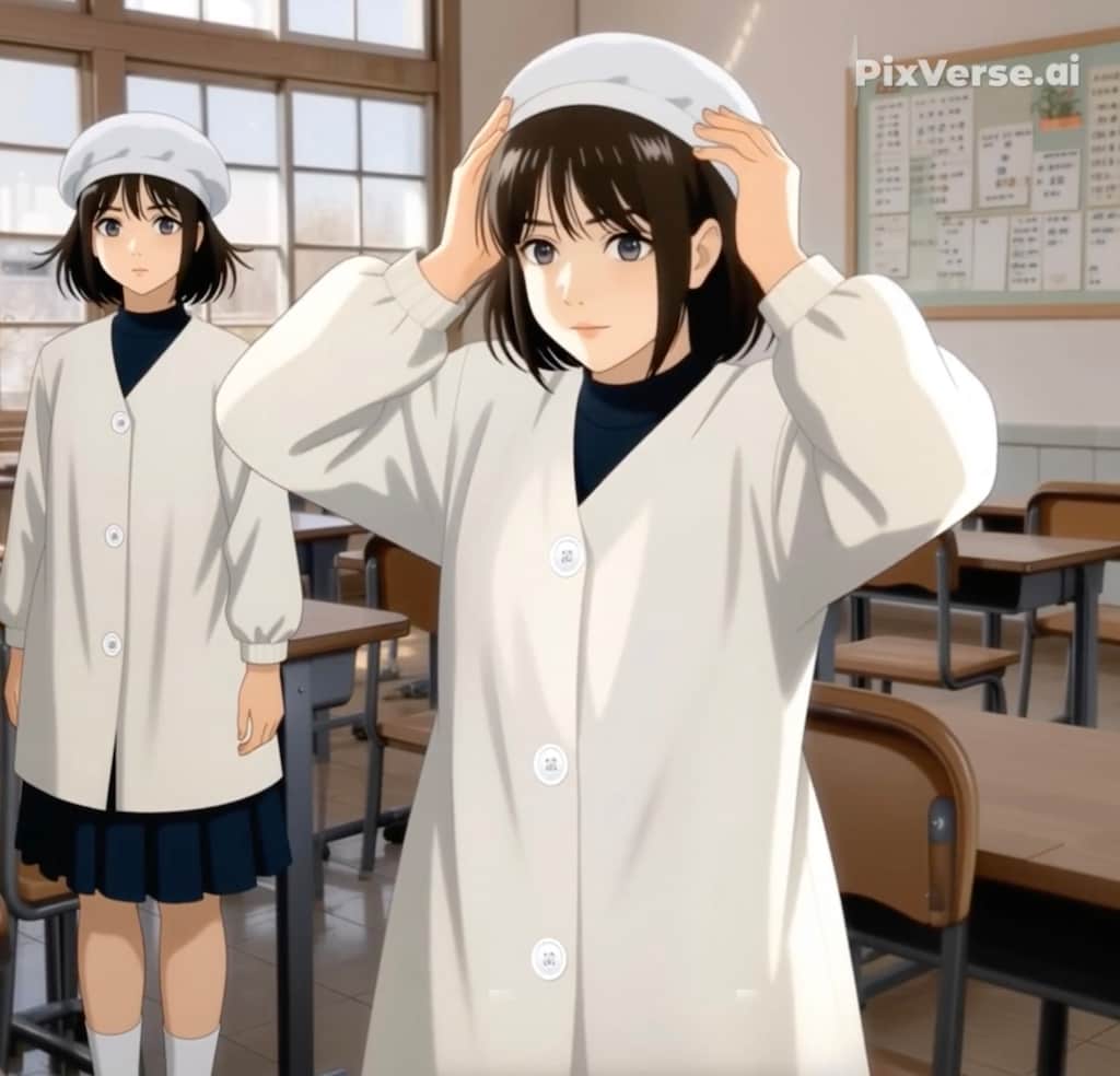 給食当番（着帽編2）