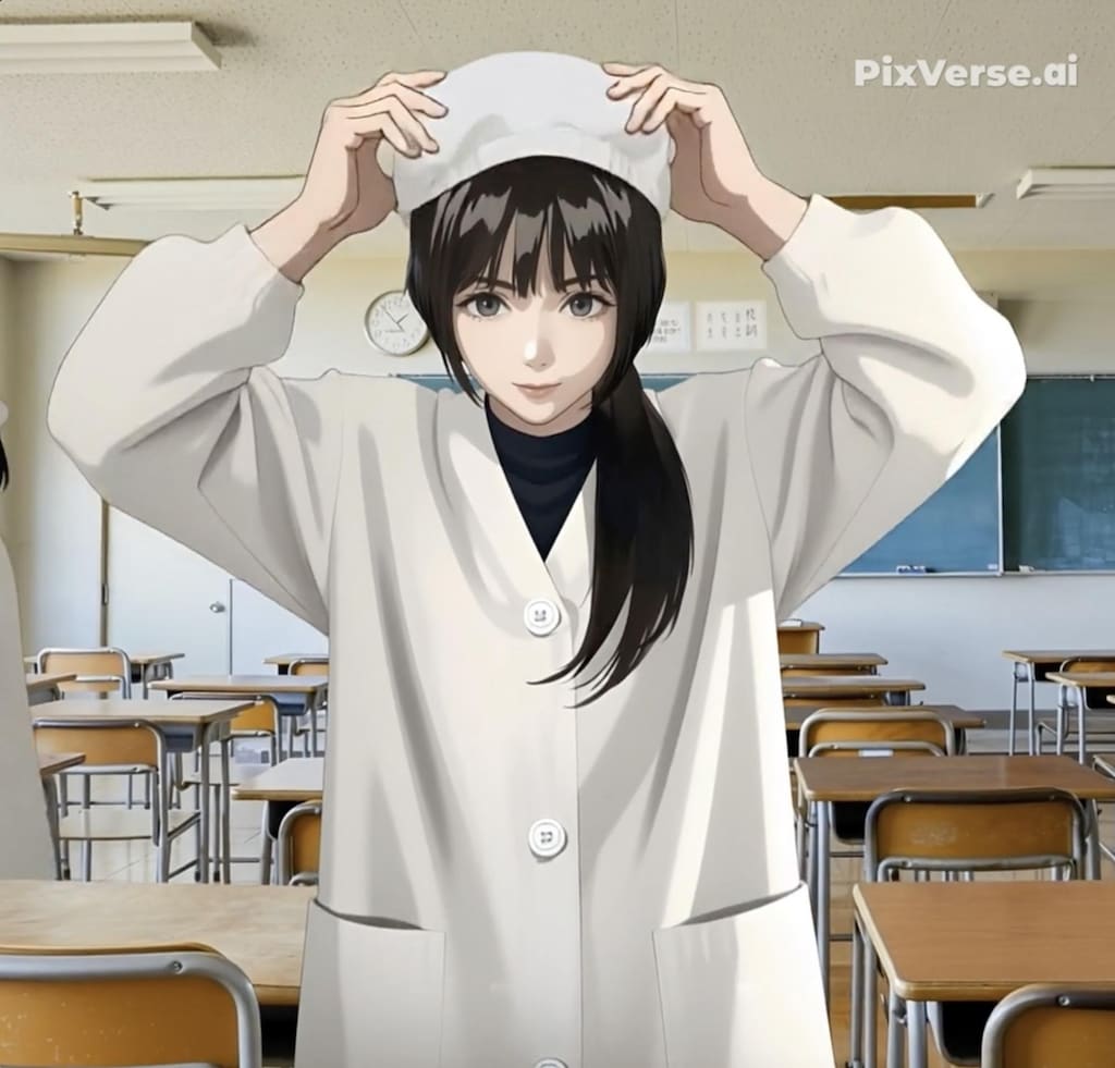 給食当番（着帽編2）