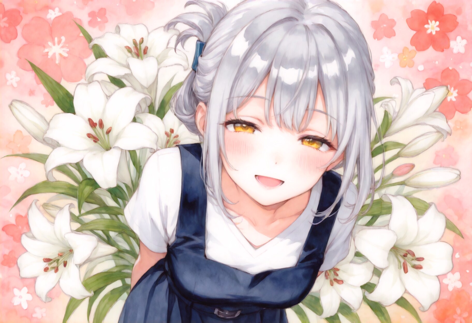 看板娘　flowers