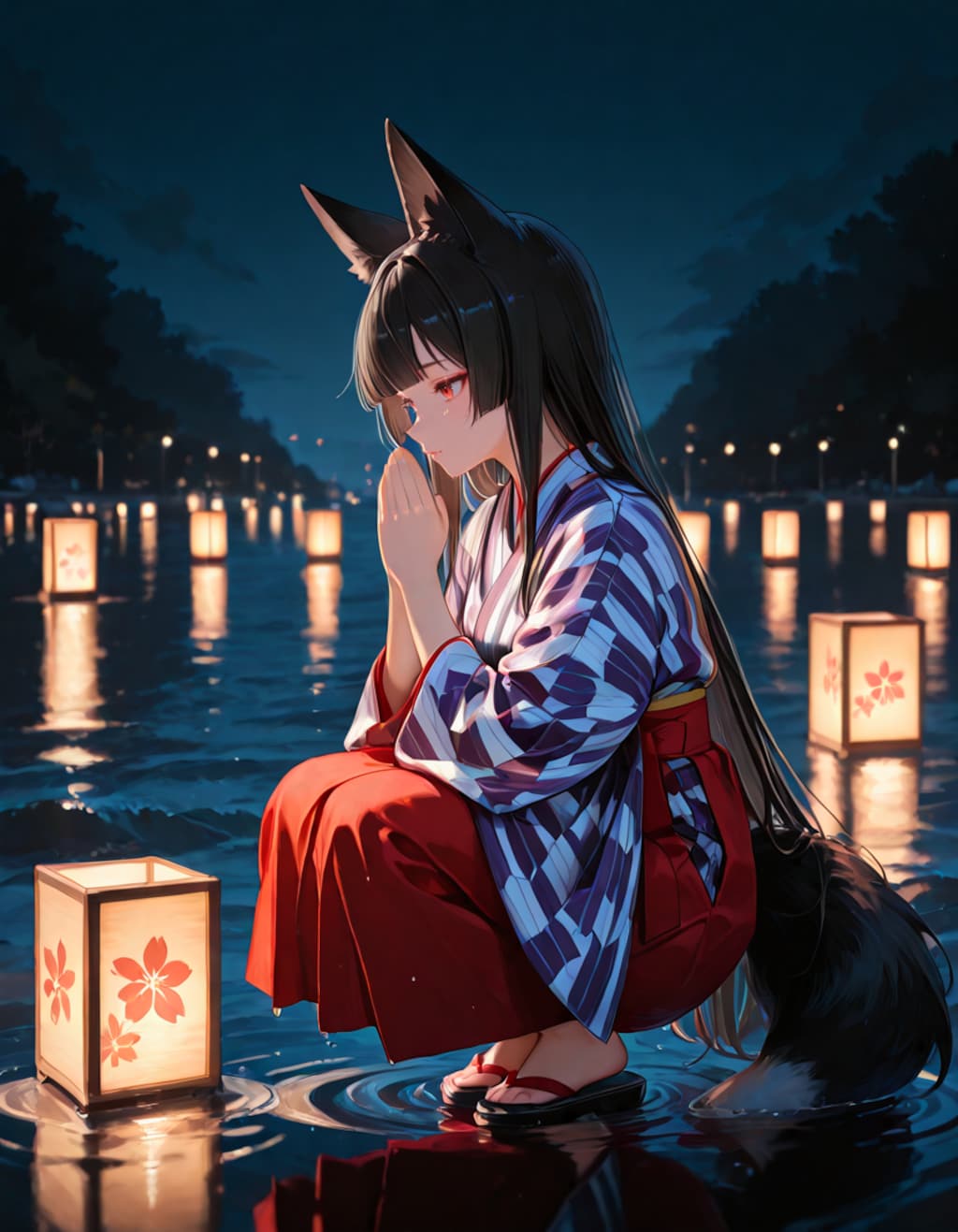 灯籠流し