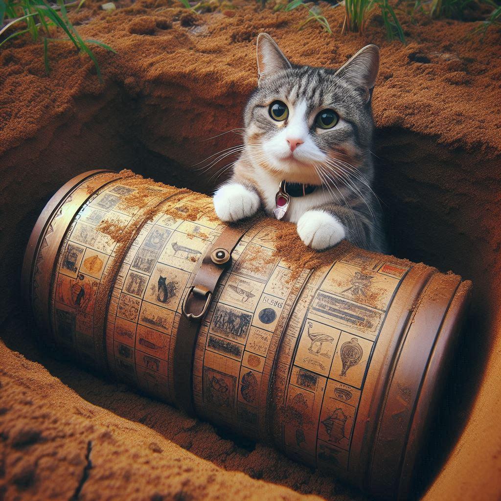 タイムカプセルと猫