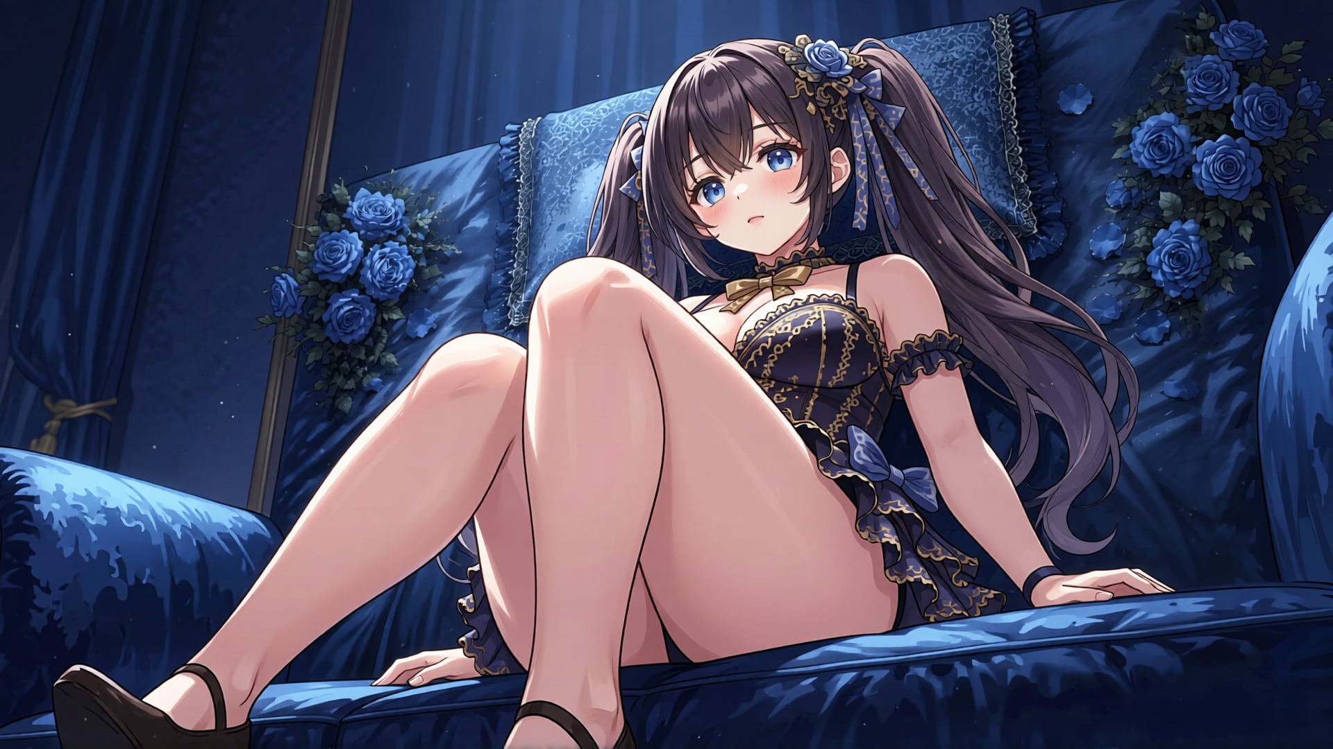黒髪少女と黒ドレス　その2