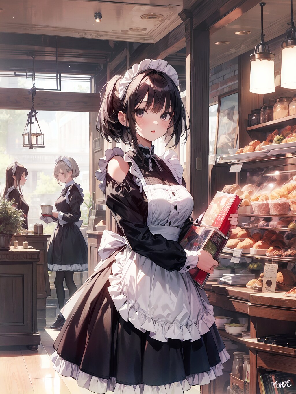 チラシ配りメイドさん