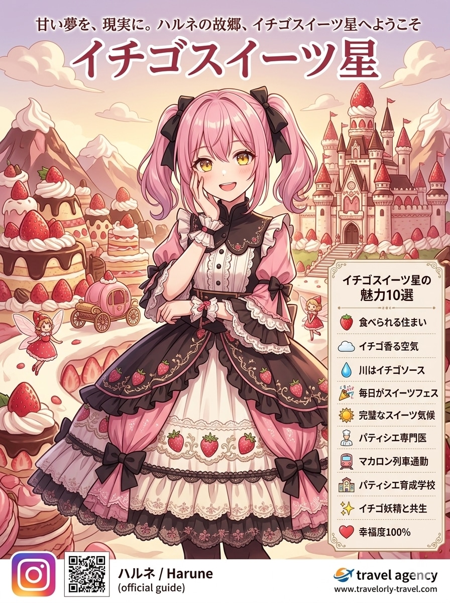 イチゴスイーツ星を紹介するハルネ