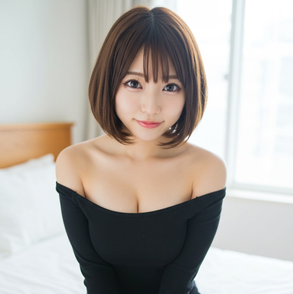 黒いチューブトップドレス